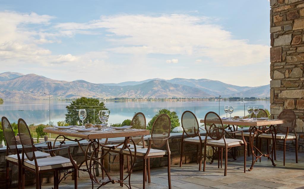 Limneon Resort & Spa Kastoria Exterior photo View of the lake from the hotel